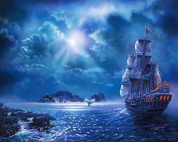 

diy алмаз живопись лодка декорации полный дрель пейзаж горный хрусталь наборы для вышивки крестом ручной вышивкой ремесел подарок