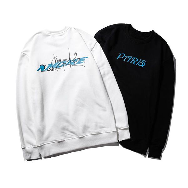 

famous brand mens designer hoodies mens fashion oversize designer sweatshirts men women printed hip hop long sleeves hoodies, Black