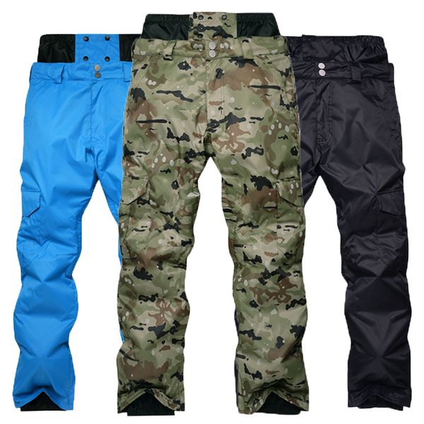 

men 's snowboarding pants winter outdoor windproof waterproof warming thicker camouflage high - waist ski pants delivery