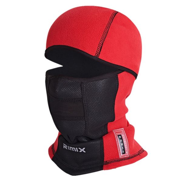 

2018 winter ski hat cycling face mask thermal fleece ski mask face snowboard shield hat cold headwear bicycle, Black