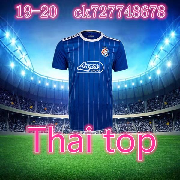

2019 2020 gnk dinamo zagreb football shirt home blue jerseys orsis petkovc peric olmo ademi gojak kits, Black;yellow