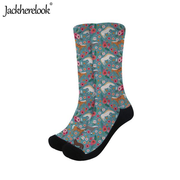 

jackherelook cycling socks horse flower print sneaker socks for women comfortable elastic yoga men custom football, Black