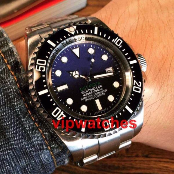 

new arrivals men's sea-dweller deep ceramic bezel 44mm sea stanless steel automatic mechanical quality mens business watches reloj watc, Slivery;brown