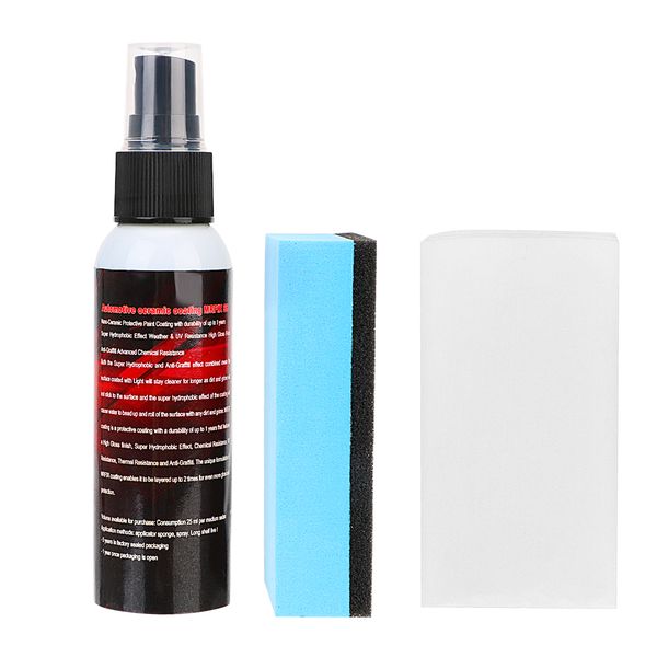 

auto detailing glass coat super hydrophobic 9h spray type automotive ceramic coating paint care anti-scratch