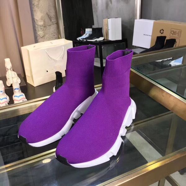 

2019 designer socks men women sneakers fashion shoes black white red glitter green pink flat mens trainers runner casual shoe cs03