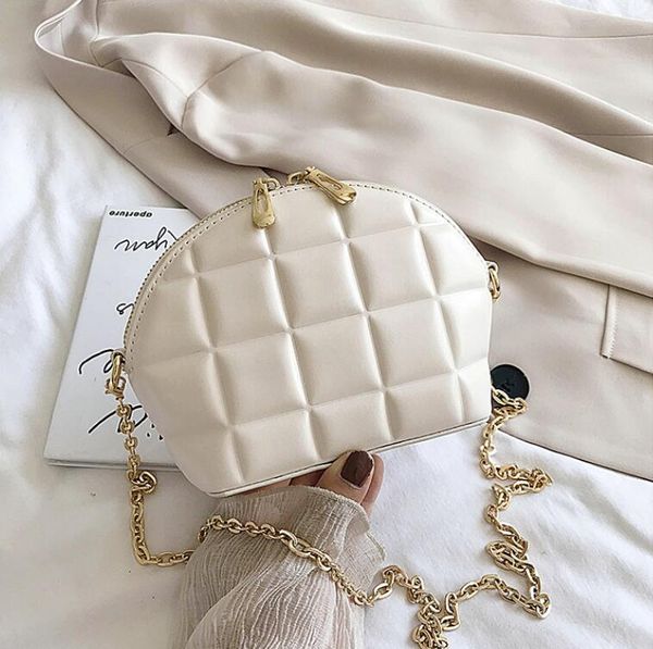 

beach bag fashion women chain shouder bags plain small shell bag girls cross body summer handbag