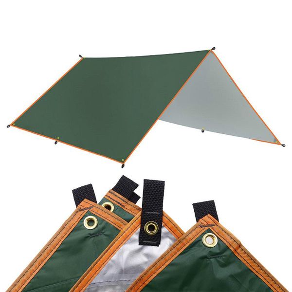 

4x3m 3x3m tarp tent awning waterproof shade ultralight garden canopy sunshade outdoor camping beach sun shelter hammock rain