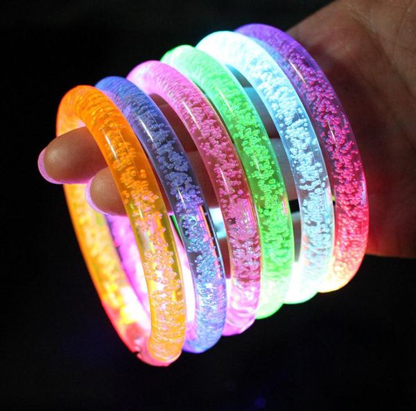 500 Stück LED-Blitz, blinkendes Farbwechsellicht, Party-Dekoration, Hochzeit, Fluoreszenz, Club, Bühne, Handgelenk, Armband, Armreif SN1942