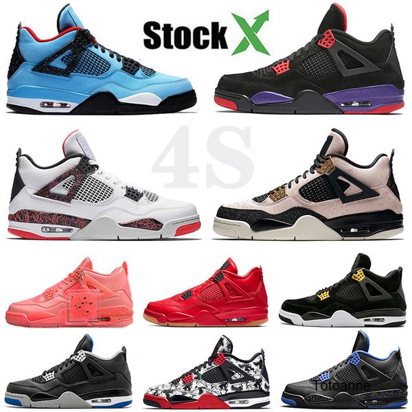 

2020 new arrival travis scotts raptors 4s men designer basketball shoes iv raptors silt red sneaker mens trainer sport