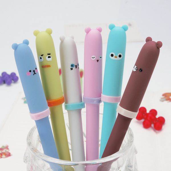 

creative animal expression pen gel pens kawaii penÂ 0.5mm kawaii gel pens for school writing novelty stationery girls gifts