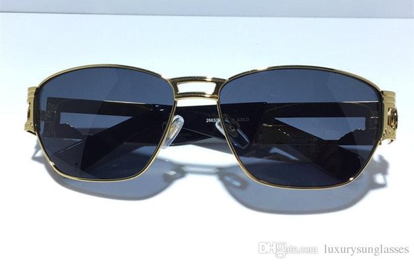 

2663 medusa glasses prescription eyewear vintage frame men designer eyeglasses with original case retro design gold plated