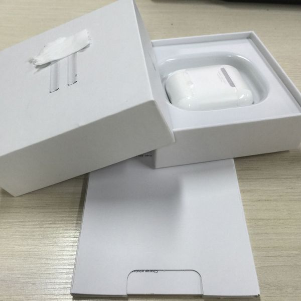 

Pod generation 2 with h1 chip wirele earphone popup window charging bluetooth headphone earbud for airpod with box