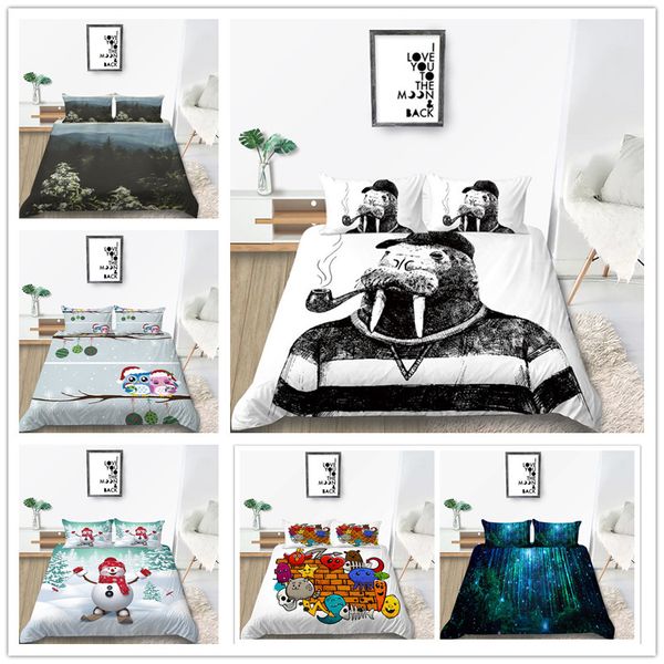 

customizable modern bedding set twin full  size 2/3pcs with pillowcase bedding suit american style of bed cover set