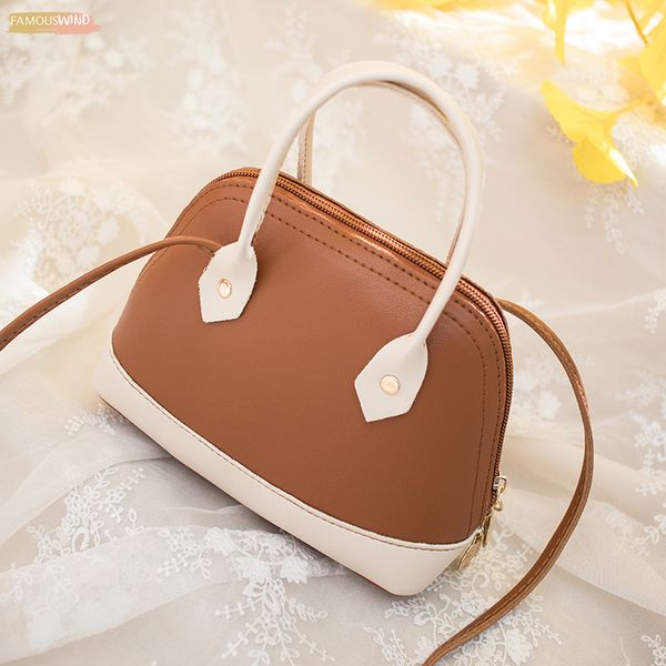 

women shoulder cross body bags ladies handbag tote pu messenger satchel bag shell shape zipper closure