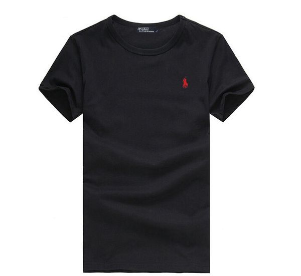 

2019 fa hion 100 cotton brand logo embroidery o neck t hirt clothing men women t hirt hort leeve polo hirt men ral