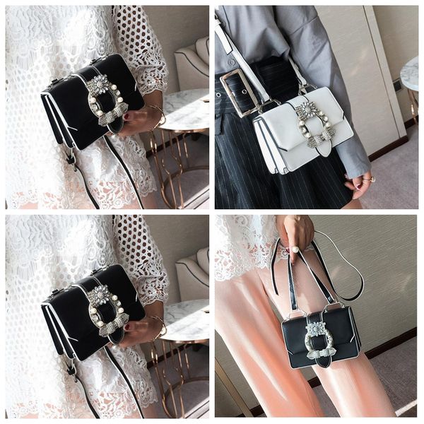 

new arrival women bag handbags chain lock shoulder crossbody bag pu leather small women messenger bags