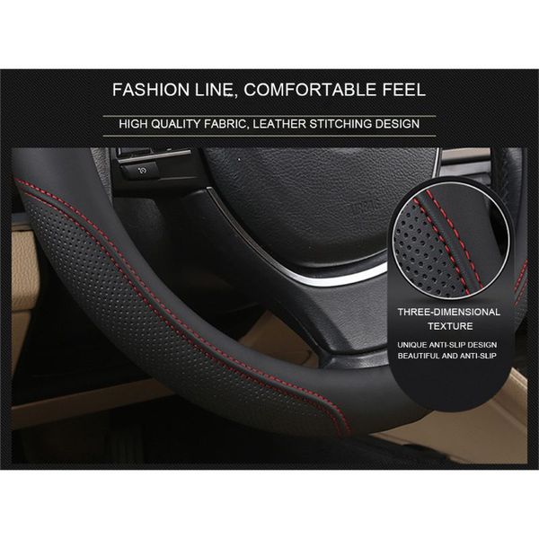 

universal car steering wheel cover 15 inch breathable anti slip covers lx9c