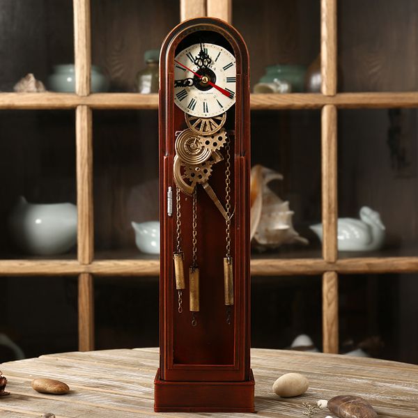 

american retro decorations antique clock small ornaments punk watches creative home decorations ornaments