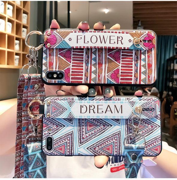 

fashion phone case for iphone 11 /11pro/11promax xr xsmax x/xs 7p/8p 7/8 6p/6sp 6/6s huawei p30/p30pro with lanyard fashion tpu back cover