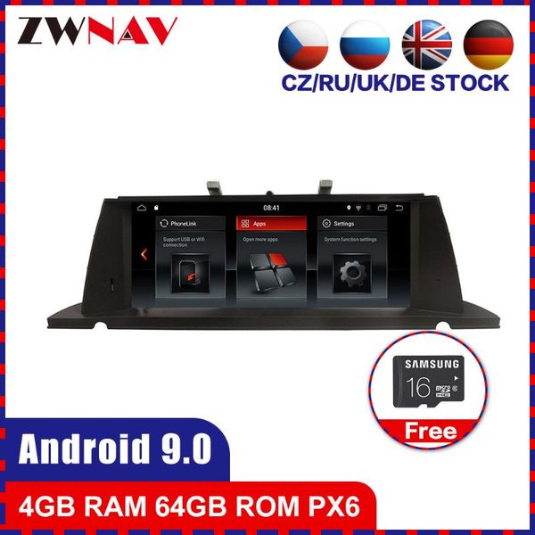 

px6 4+64 6 core android 9.0 car multimedia player for 5er cic f07 gt 2010 2011 2012 gps navi audio radio stereo bt head unit car dvd
