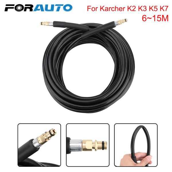 

forauto car washer water cleaning extension hose 6 10 15 meters water hose for pressure cleaner for karcher k-series