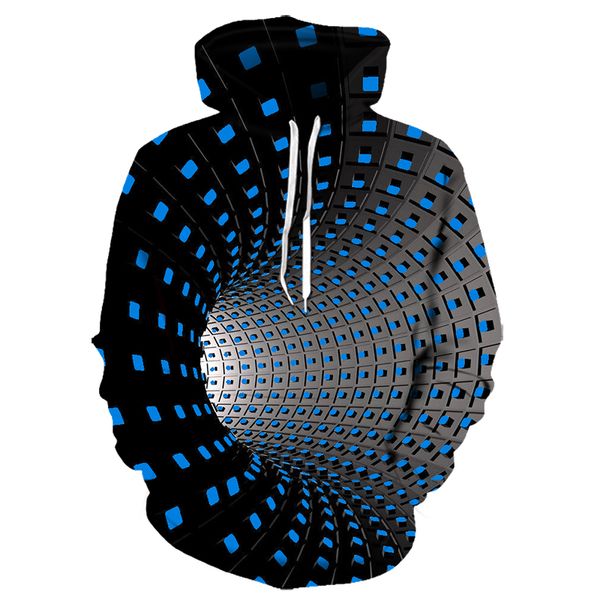 

2019 новый поп-панк хип-хоп головокружительные искусства 3d толстовка психоделический вихрь женщины / мужчины пуловеры толстовки верхняя оде, Black