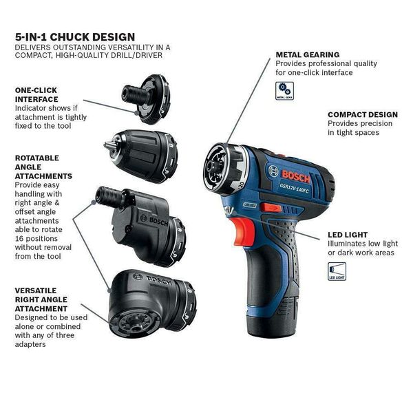 2019 New Bosch Power Tools Combo Kit Gsr12v 140fcb22 12v