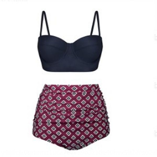 

add fat high waist split black printed bikini swimsuit bikini swimsuit female, White;black