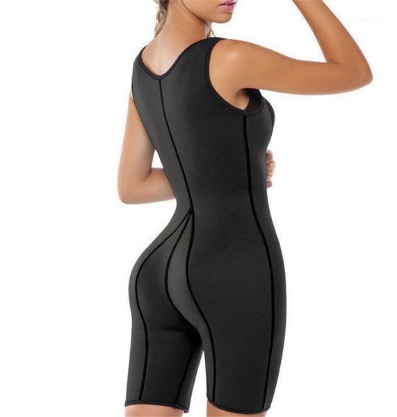 

u neck womens sports shapers fast sweating females jumpsuit inside outside womens shapers solid color, Black;white