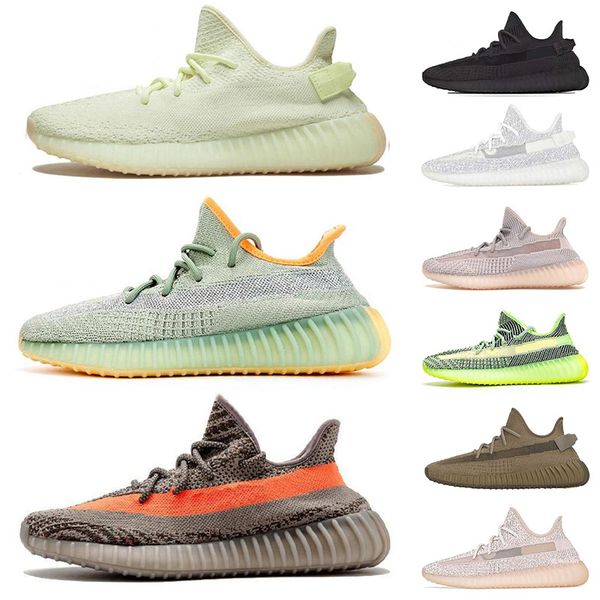 

kanye west yecheil zebra butter black static bred cream lundmark 3m reflective men women outdoor casual designer sneakers size 36-46