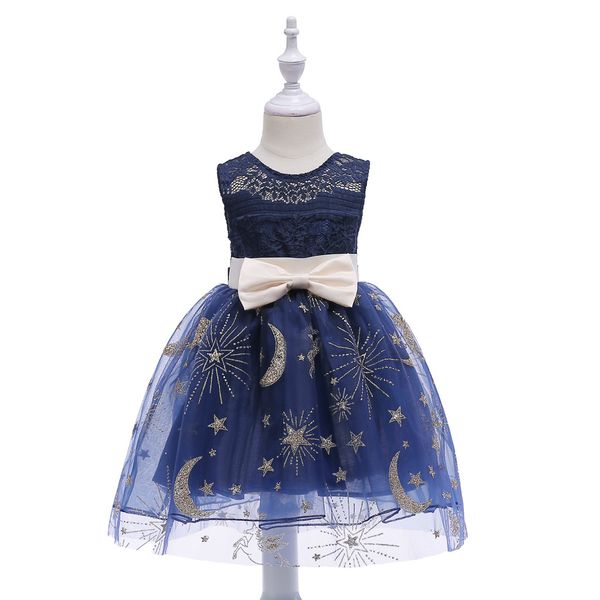

princess formal little girls dresses children party wedding ball gown, Red;yellow