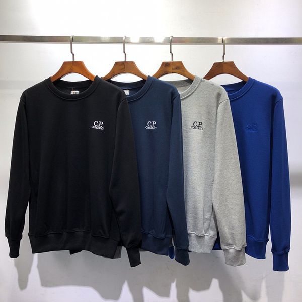 

mens sweatshirts cp company pullover fashion letter printed sweatshirts mens long sleeve sweatshirts asian size s-2xl, Black