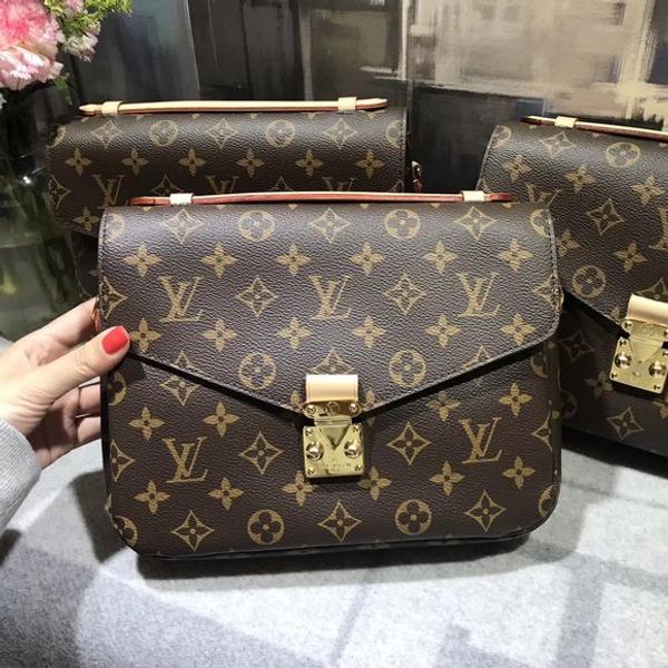 

Новый Louis Vuitton LV сумка-мессенджер кожаная женская сумка Pochette Metis Totes сумки кошелек сумки через плечо Crossbody сумки