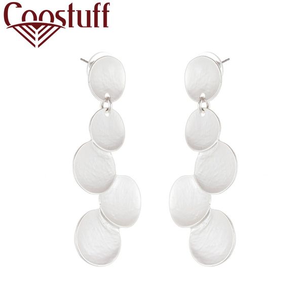 

2019 new arrival silver women earrings stud vintage jewelry wholesale long dangle pendientes brincos ale earrings for women, Golden;silver
