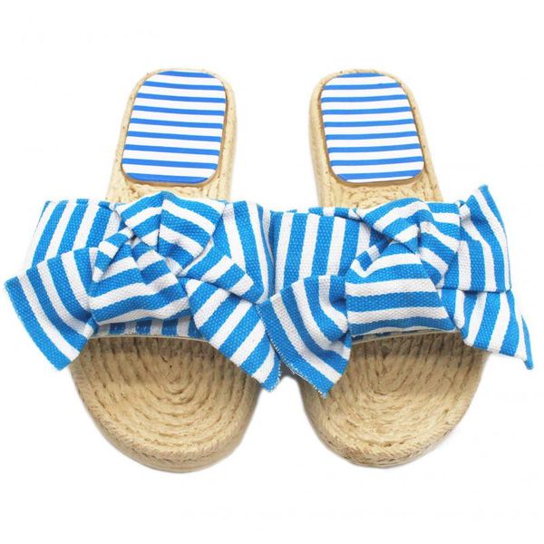 

women satin bow stripe slippers open toe cloth flip flops butterfly-knot sandals fenty beauty womans slides summer beach shoes, Black
