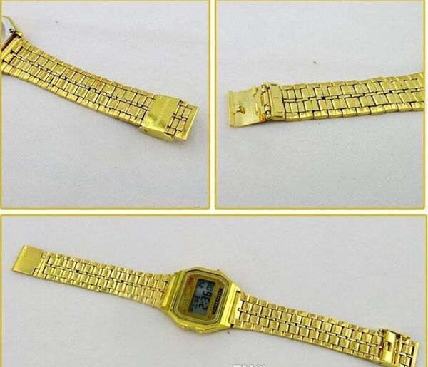 

Новый F-91W светодиодные электронные часы спортивные из нержавеющей стали ремень т