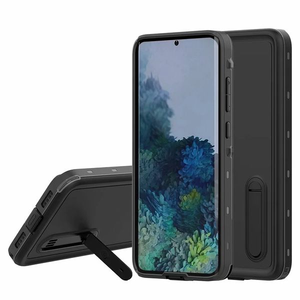 

wholesale ip68 waterproof luxury designer phone cases for samsung galaxy s20 plus 5g ultra redpepper dot swimming kickstand case cover