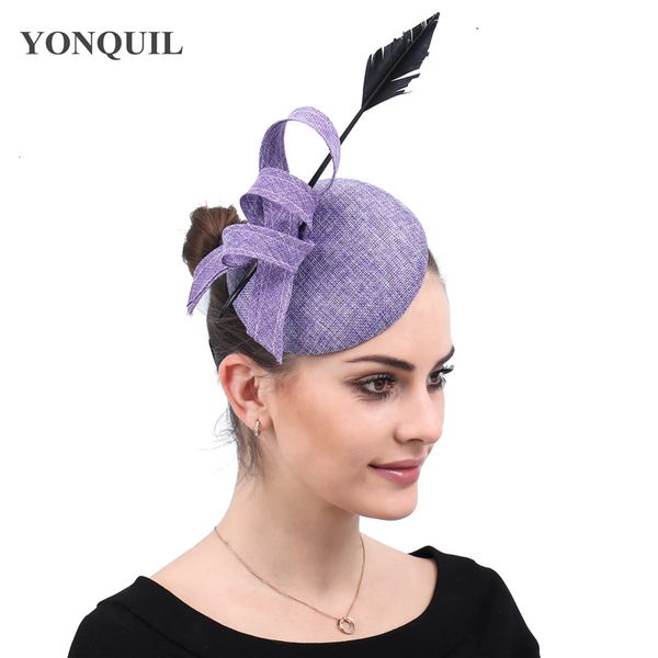 2019 Light Purple Hair Hats Wedding Party Accessories Fascinators