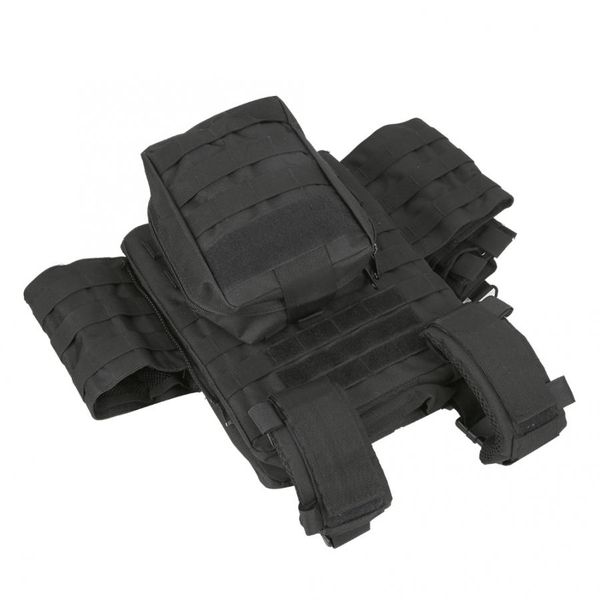 

outdoor tactics vest oxford cloth molle tactics adjustable waistcoat vest clothes multi pocket outdoor clothing waistcoat, Black;green