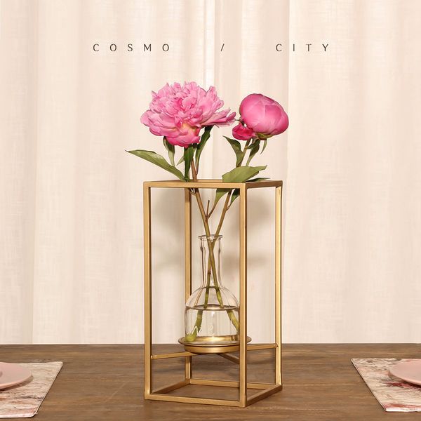 

vases for flowers home decor wedding modern desk accessories display plants stand pastoral glass colored glaze pastoral