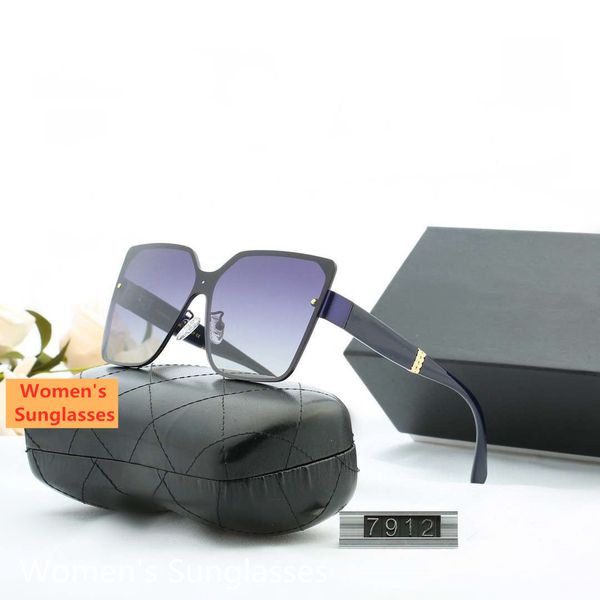 

fashion designer sunglasses for woman brand womens sunglasses uv400 7912 5 color option with box, White;black