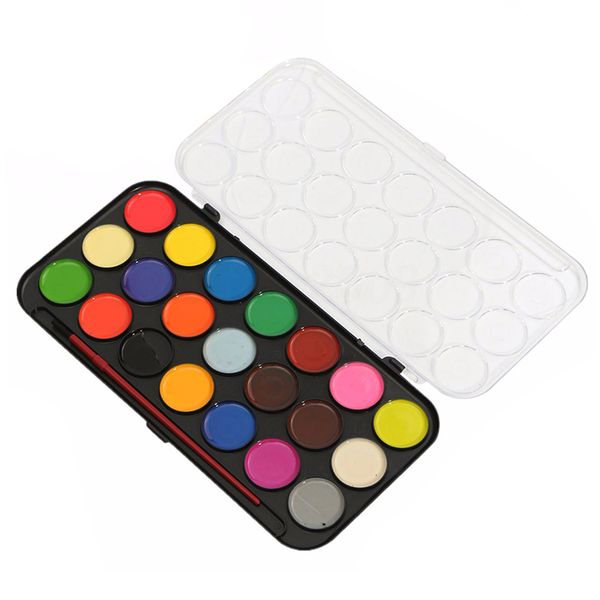 

21 coloured watercolour art paint set with brush & case for artists diy painting