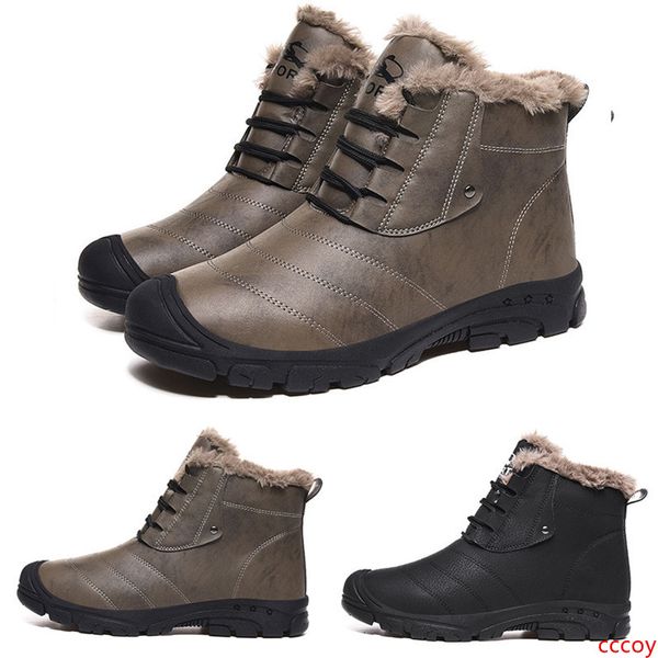 

leather designer style10 inn01 black grey plus velvet warm man boy men boots mens sneakers boot trainers outdoor walking shoes
