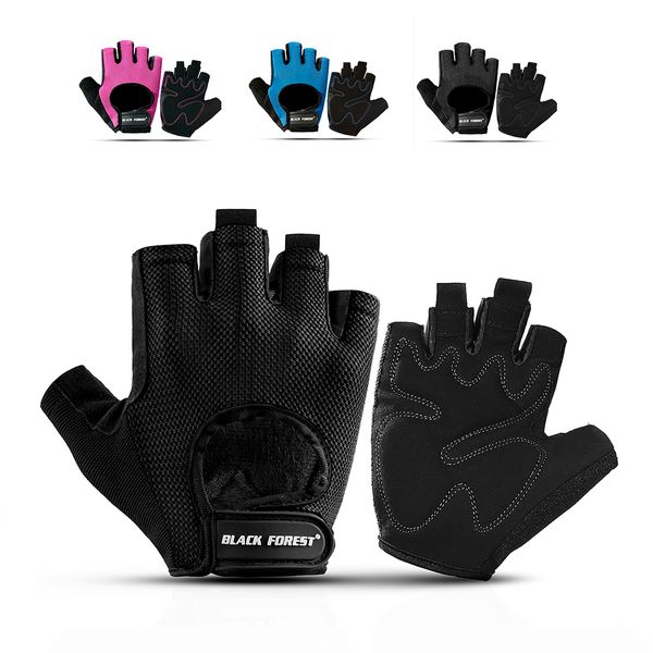 

women fingerless gym fitness gloves power weight lifting women men crossfit workout bodybuilding half finger hand protector