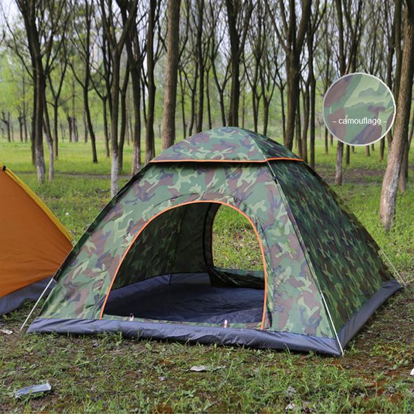 

2-3 person automatic tent outdoor foldable pop up open tent camping hiking beach travel uv protection sunshelter waterproof tent vt0164