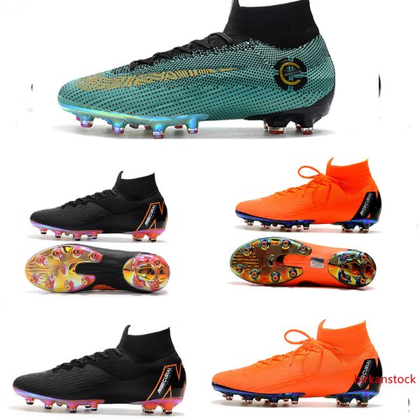 

mercurial superfly vi 360 elite fg kj 6 xii 12 cr7 роналдо неймар mens женщины мальчики высокий футбол обувь бутсы бутсы элита размер сша 3