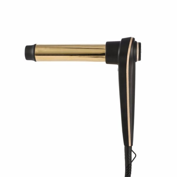 

eu plug hair curling iron with even heat 24k gold plated long-lasting curls&digital accuracy temperature display hair curler wan