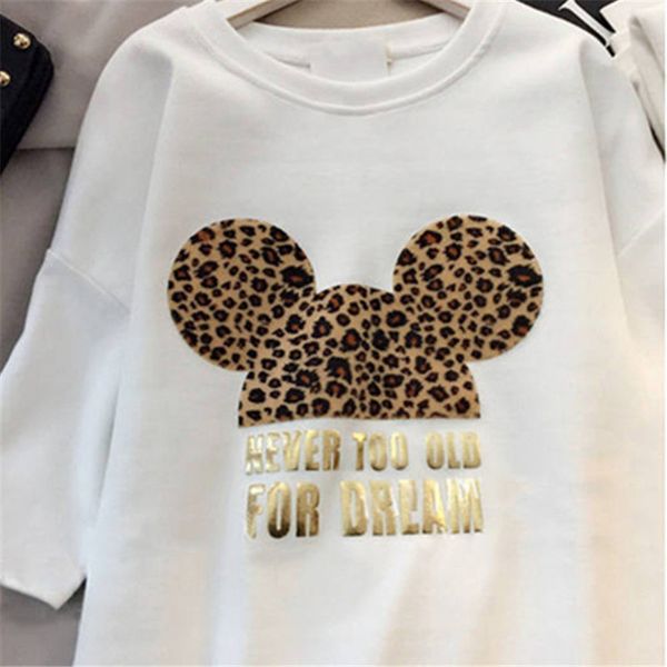 

womens designer t shirts brand dresses with animal lovely mouse fashion new arrival summer dress women short sleeve long tee dress -xxl-dn, Black;gray