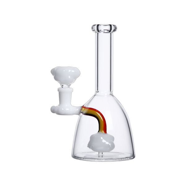 

Новый Rainbow Cloud Водопровод 7,8 дюйма Стакан Стеклянный Бонг 14 мм Женский Стеклянная Нефтяная вышка Dab Буровые вышки С Cloud Herb Slide