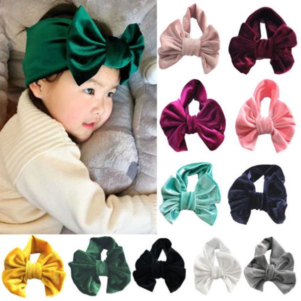 

2019 Bow Girls Kids Toddler Headband Hairband Baby Knot Head Wrap Turban Casual